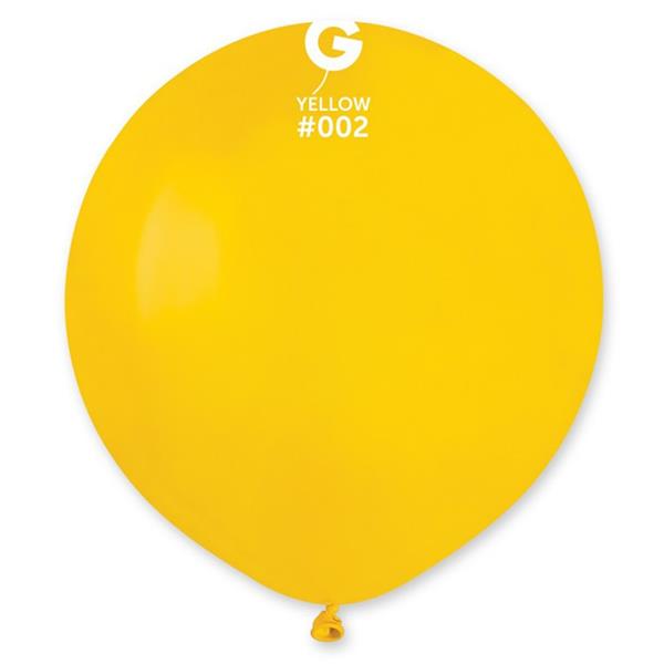 Balões Amarelo Látex, 48 cm, 25 unid.