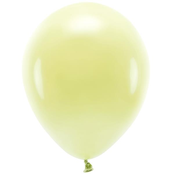 Balões Amarelo Pastel Eco Látex, 26 cm, 10 unid.