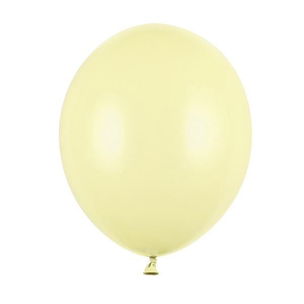 Balões Amarelo Pastel Látex, 12 cm, 100 unid.