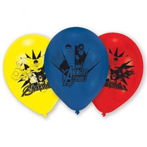 Balões Avengers Assemble Látex, 6 unid. Balões Avengers Assemble Látex, 6 unid.