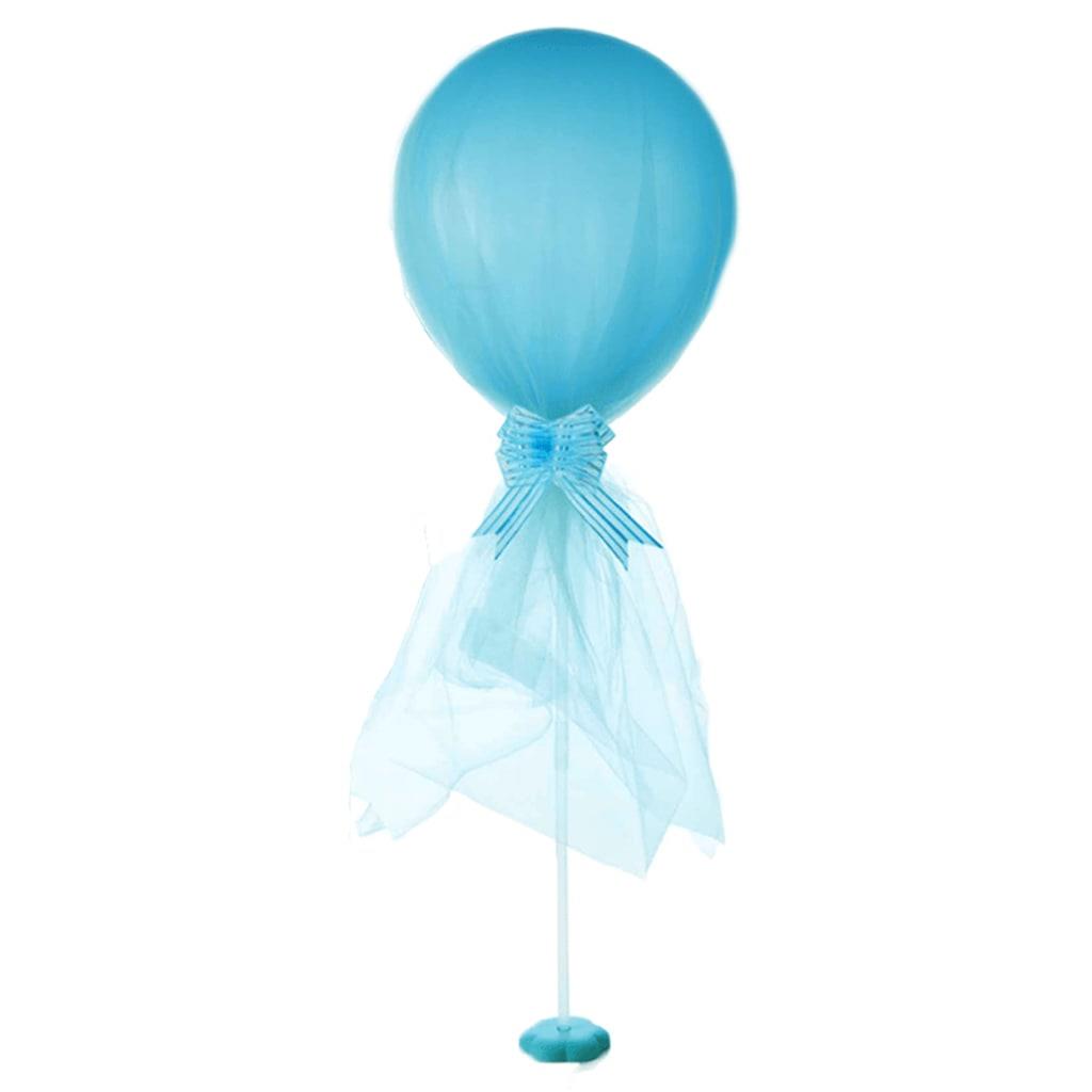 Balão Azul em Latex com Tule