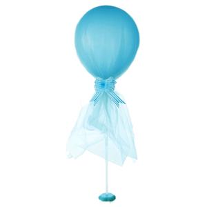 Balão Azul em Latex com Tule