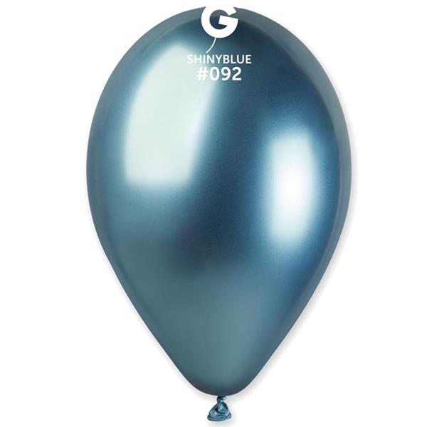 Balões Azul Cromado Látex, 33 cm, 50 unid.