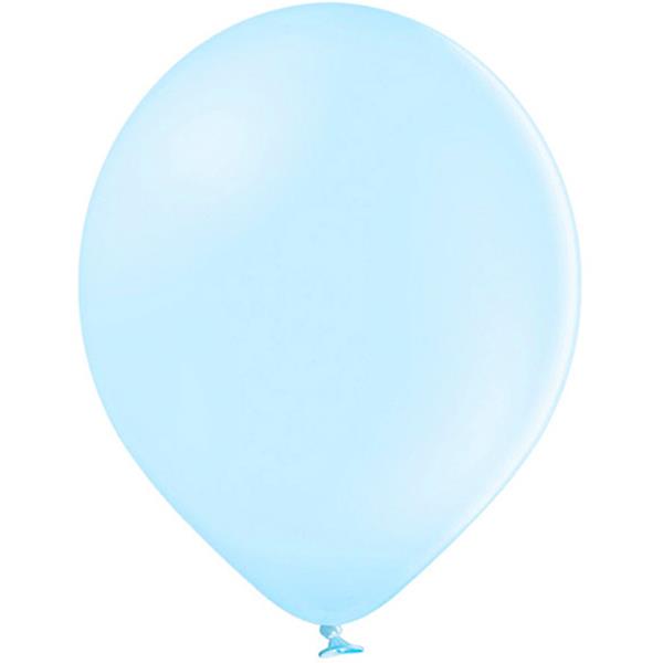 Balões Azul Pastel Látex, 30 cm, 10 unid.