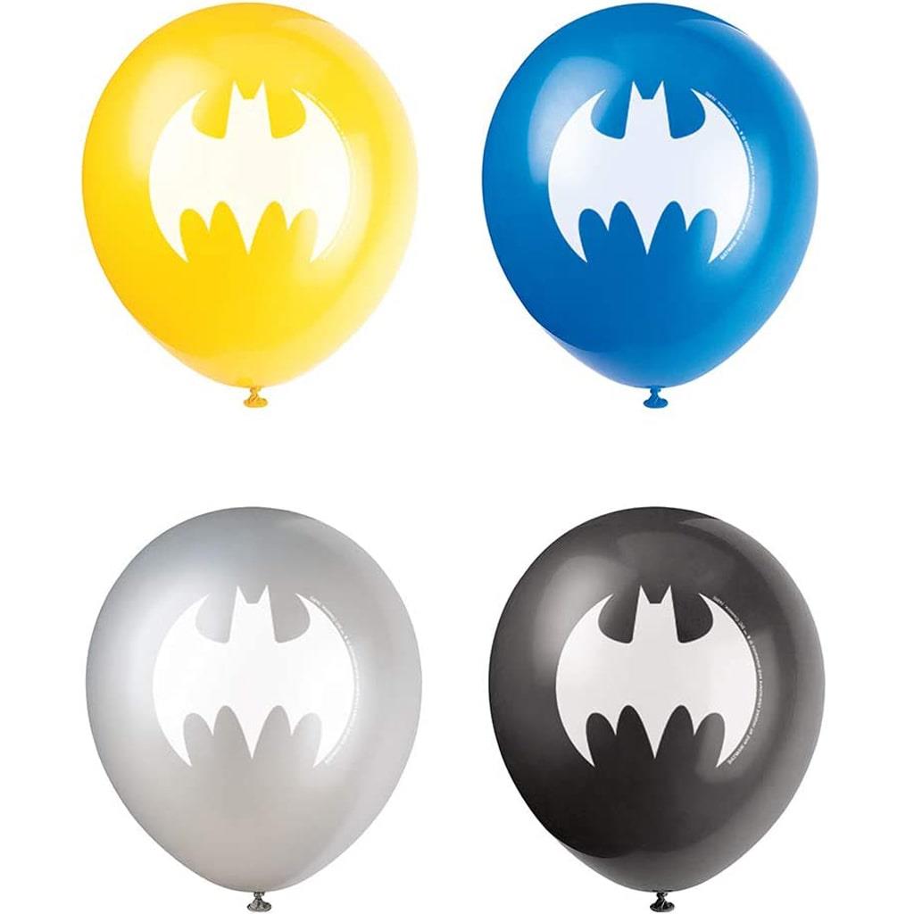 Balões Batman Latex, 8 unid.