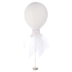 Balão Branco em Latex com Tule