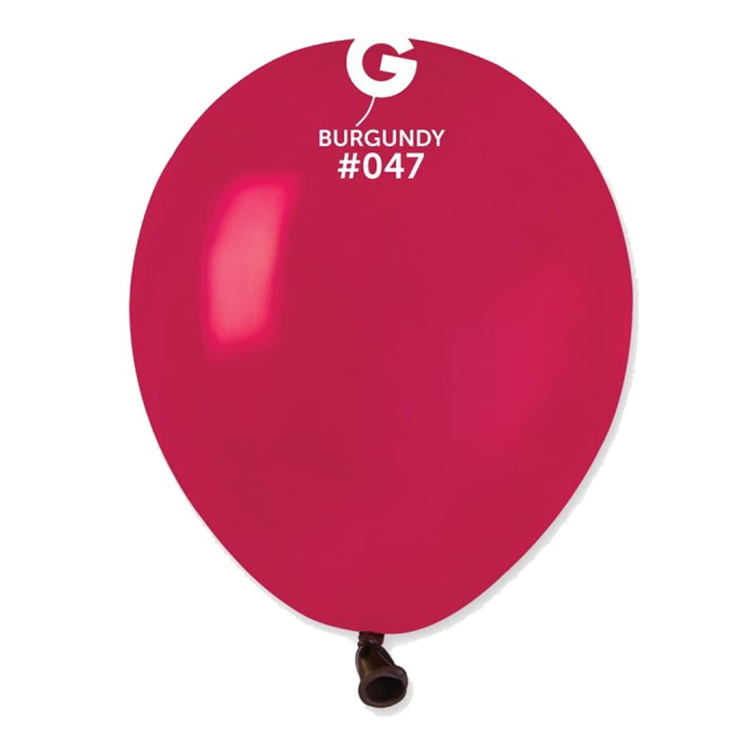 Balões Burgundy Látex, 13 cm, 100 unid.