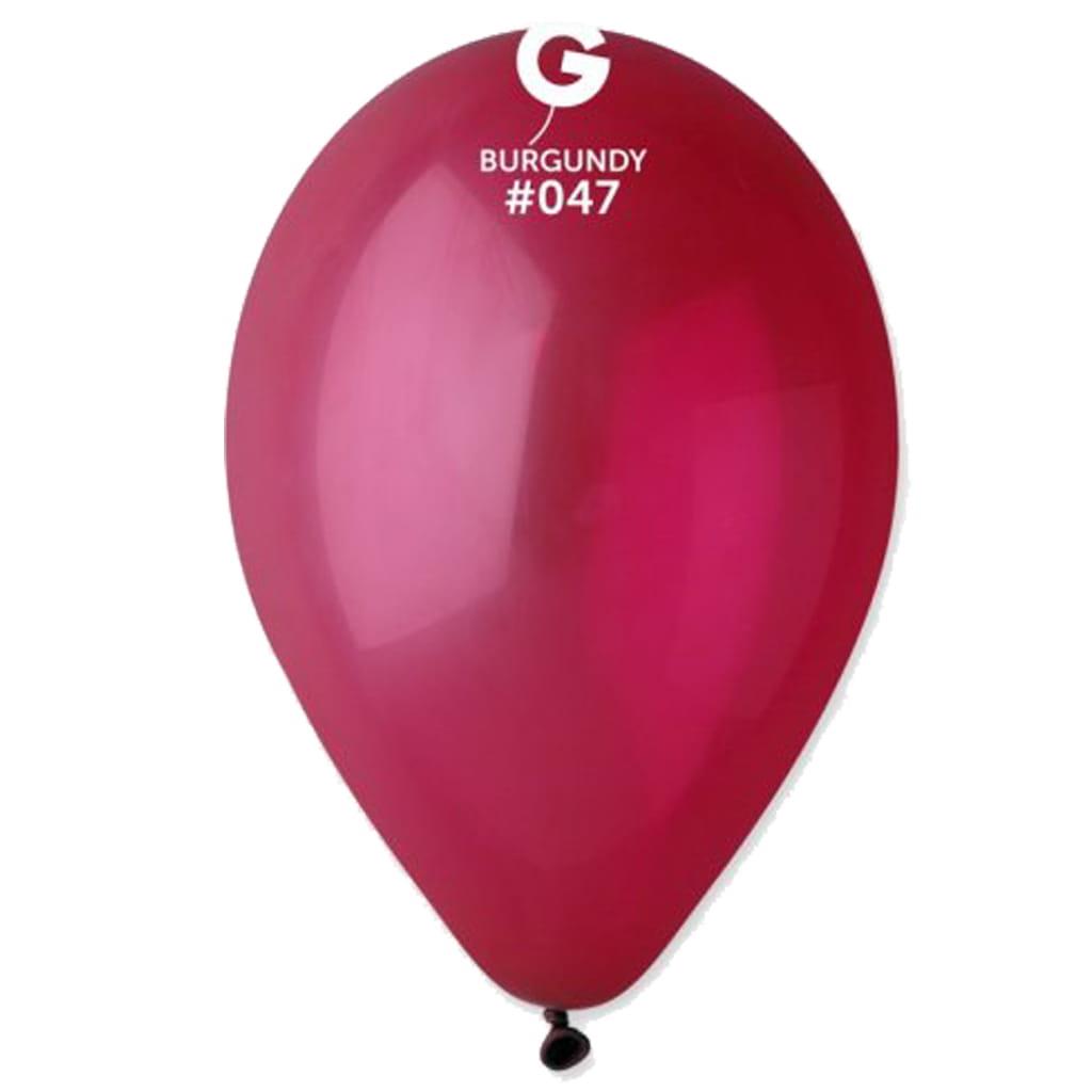 Balões Burgundy Látex, 30 cm, 100 unid.