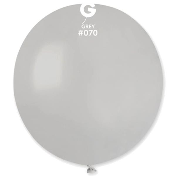 Balões Cinzento Látex, 48 cm, 25 unid.