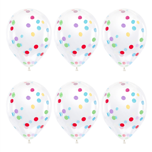 Balões Com Confetis, 6unid