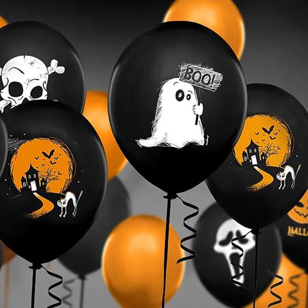 Balões com Fantasma, 6 Unid.