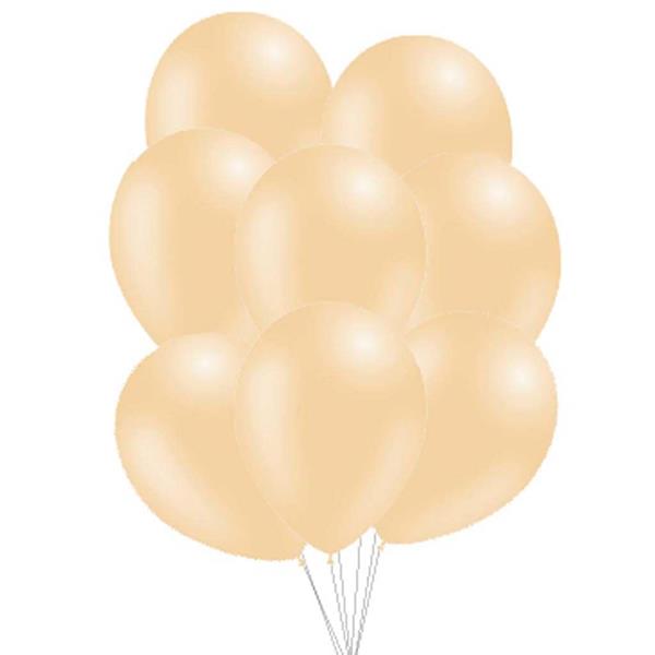 Balões Cor de Pele Pastel Látex, 30 cm, 100 unid.