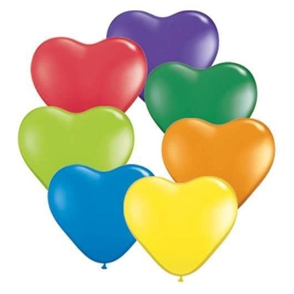 Balões Coração Latex, 14 cm