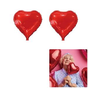 Balões Corações Vermelhos Mini Shape Foil, 2 unid.