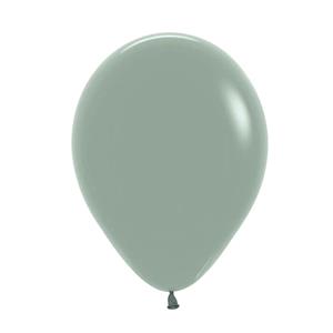 Balões Dusk Laurel Green Pastel Látex, 13 cm, 100 unid.