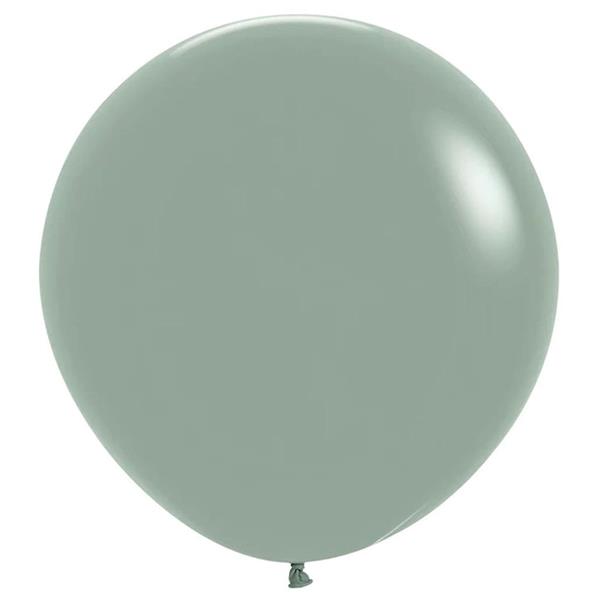 Balões Dusk Laurel Green Pastel Látex, 45 cm, 15 unid.