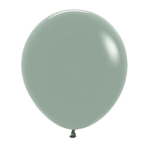 Balões Dusk Laurel Green Pastel Látex, 30 cm, 50 unid.