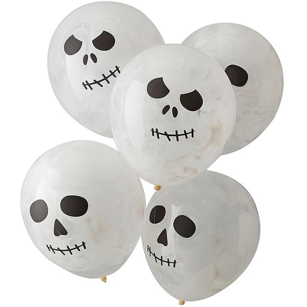 Balões Esqueleto Látex, 5 unid.