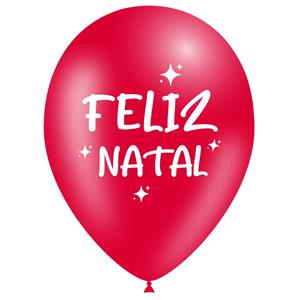 Balões Feliz Natal, 5 unid.