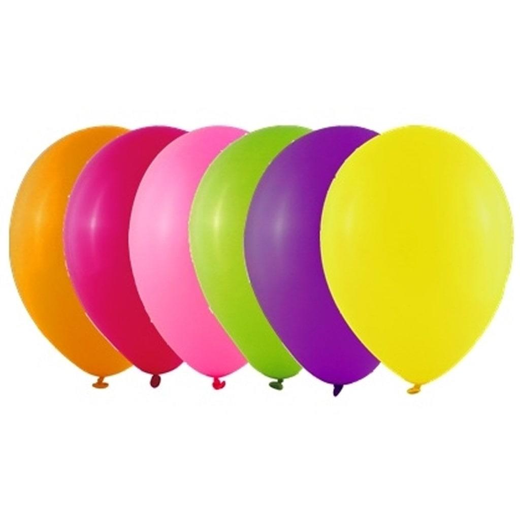 Balões Fluorescentes Multicolor 25 cm