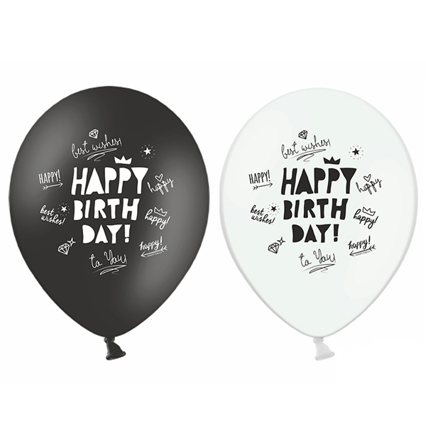 Balões Happy Birthday Lettering, 6un