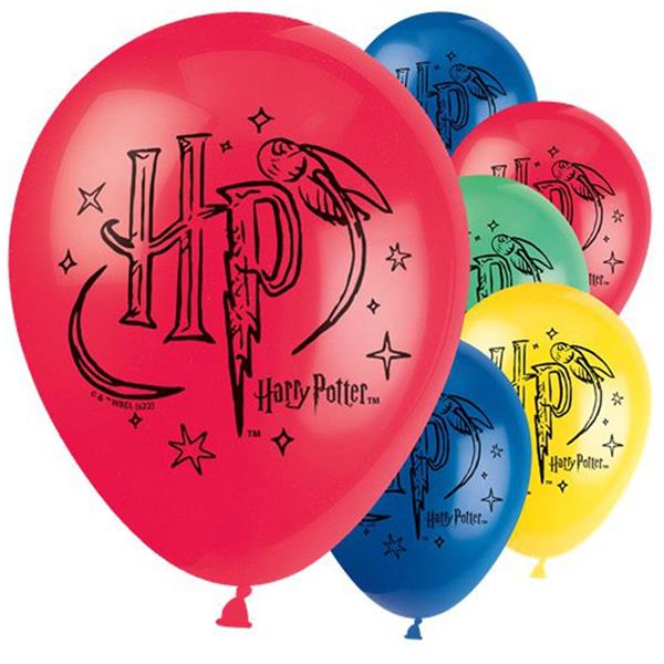 Balões Harry Potter Látex, 8 unid.
