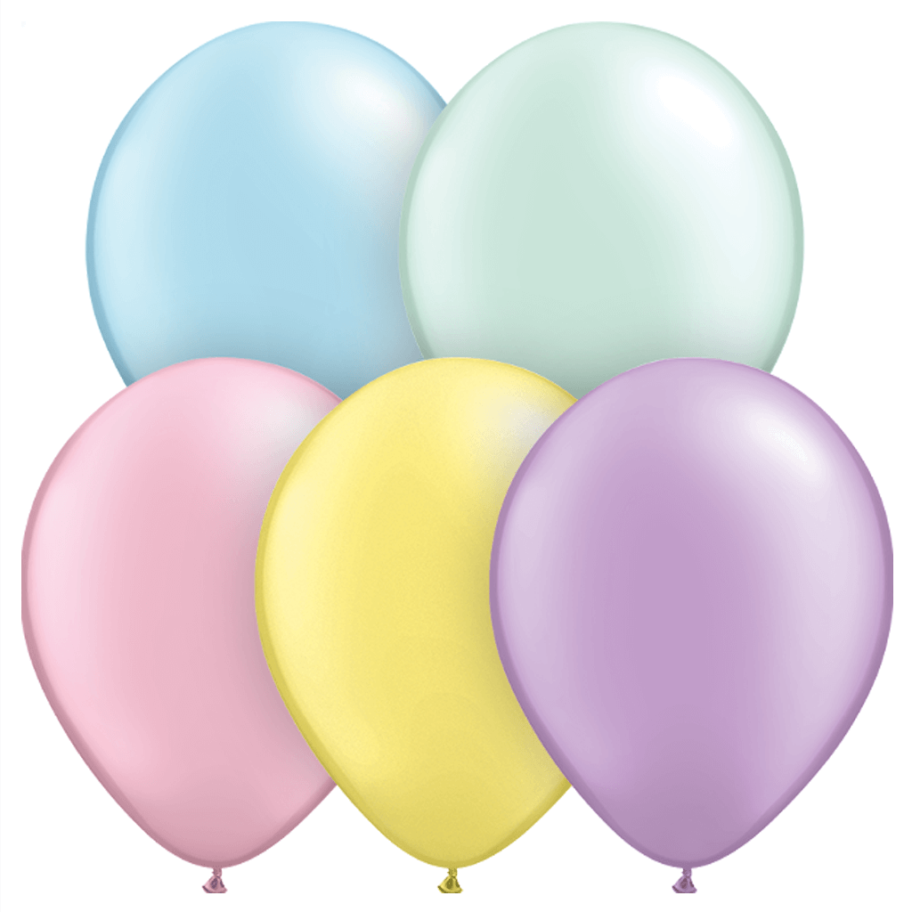Balões Látex Cores Pastel, 100 Unid.