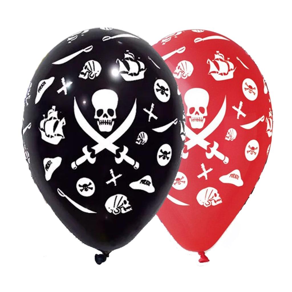 Balões Látex Piratas, 6 unid.