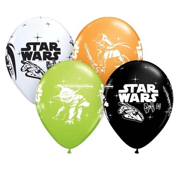 Balões Latex Star Wars, 6 Unid.