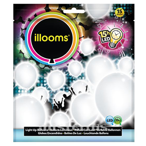 Balões Led Branco 15 un