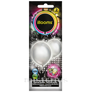 Balões Led Prata 2 un