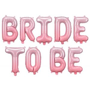 Balões Letras Bride To Be Rosa