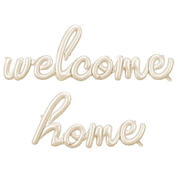 Balões Letras Welcome Home Foil