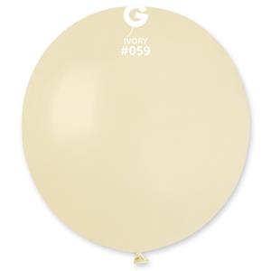 Balões Marfim Látex, 48 cm, 25 unid.