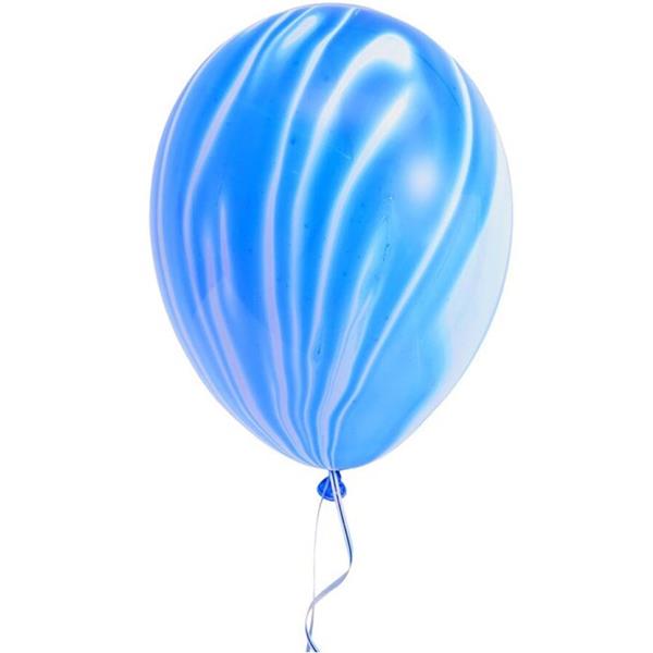 Balões Mármore Azul, 5 unid.