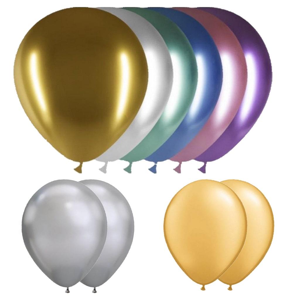 Balões Metalizados, 50 Unid.