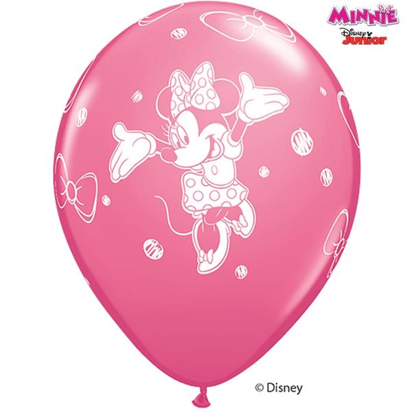 Balões Minnie Latex, 6 unid.