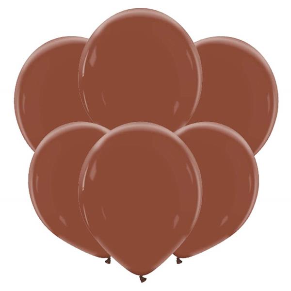 Balões Natural Castanho Chocolate Látex, 32 cm, 25 unid.