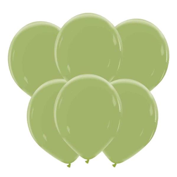 Balões Natural Verde Azeitona Látex, 32 cm, 25 unid.