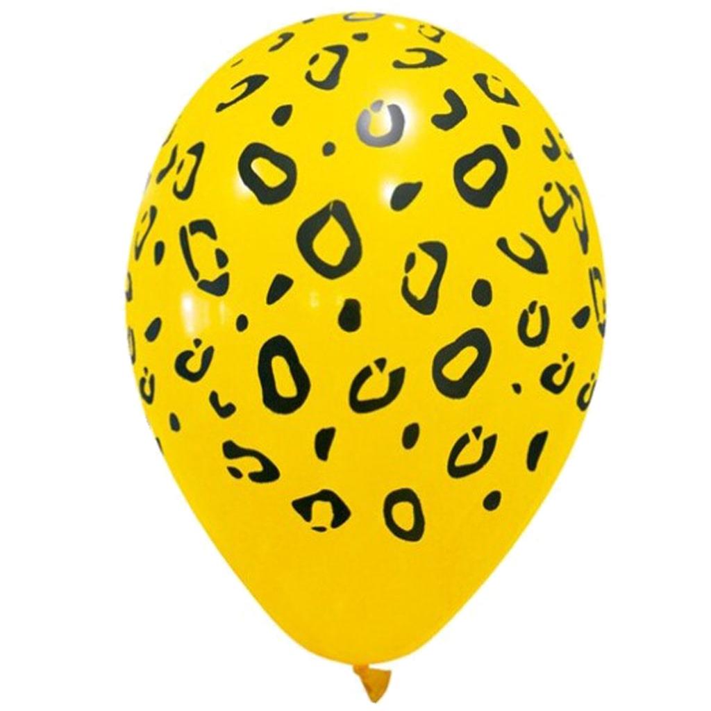Balões Padrão Leopardo Látex, 4 unid.