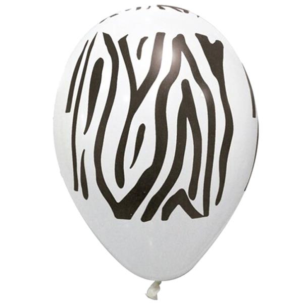 Balões Padrão Zebra Látex, 4 unid.