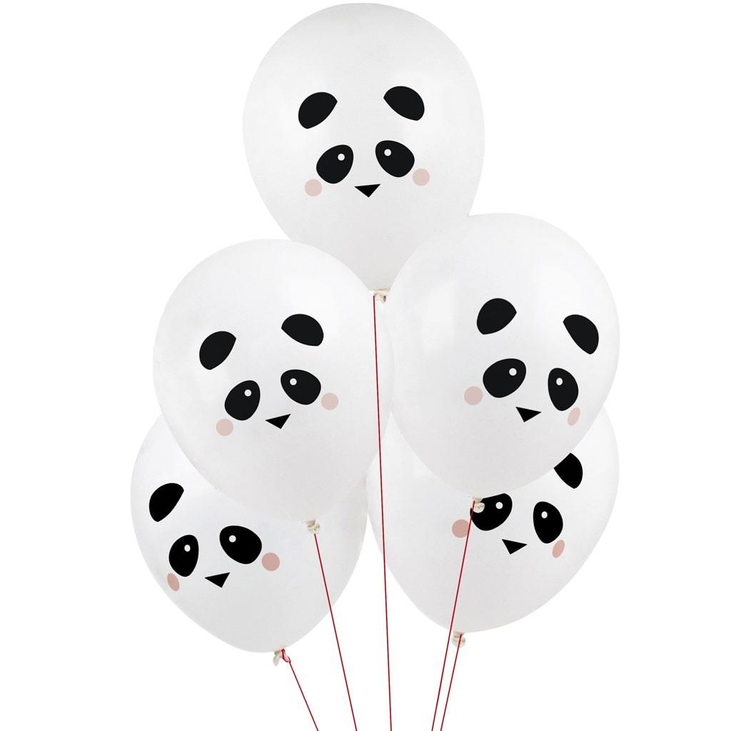 Balões Panda Amoroso Látex, 5 unid.