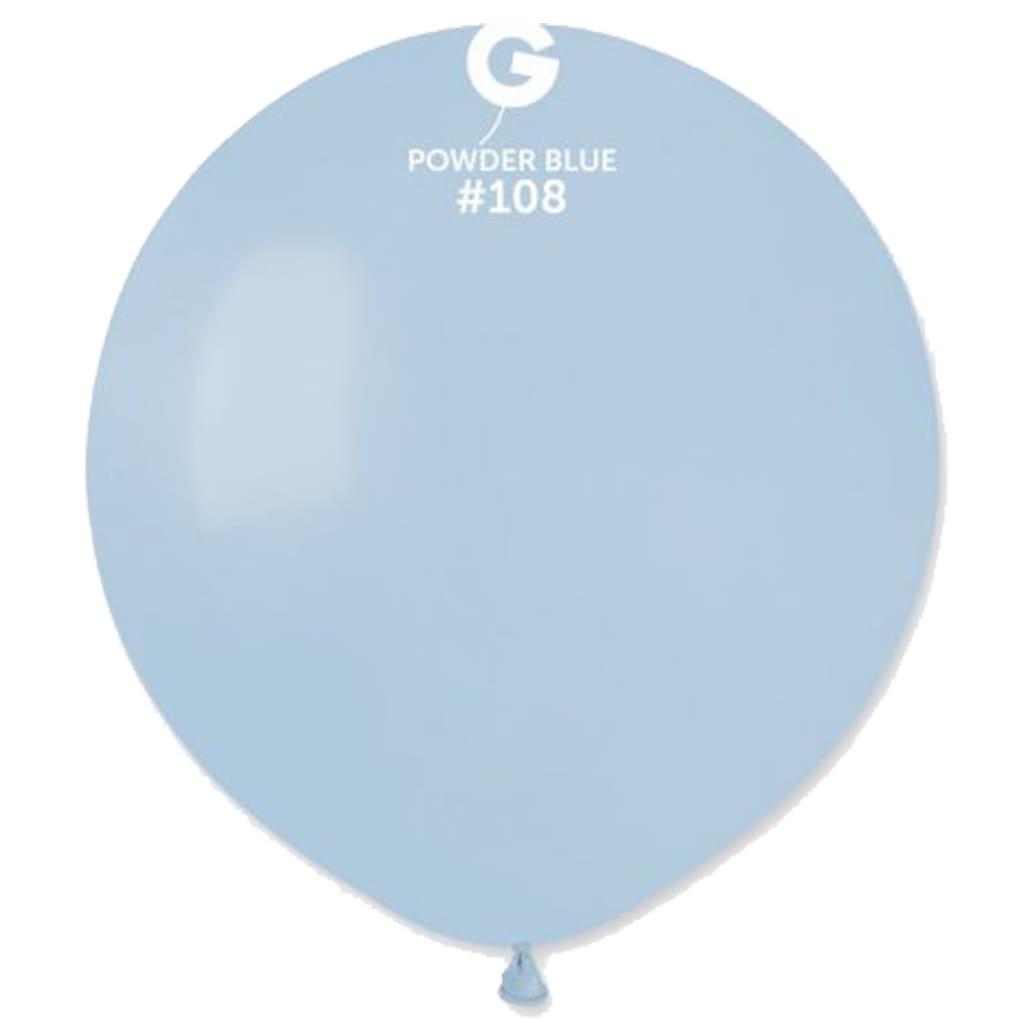 Balões Powder Blue Látex, 48 cm, 25 unid.