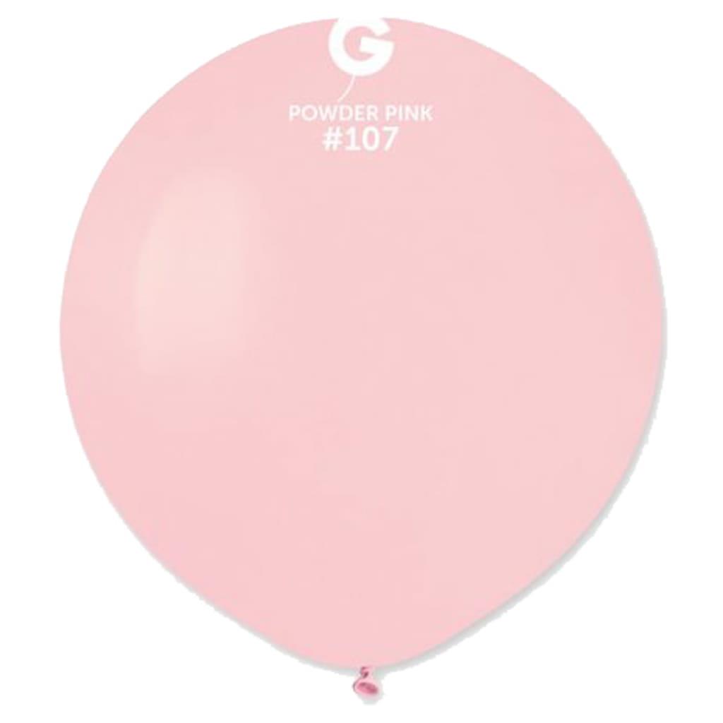 Balões Powder Pink Látex, 48 cm, 25 unid.