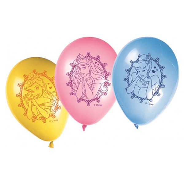 Balões Princesas 8 Unid.