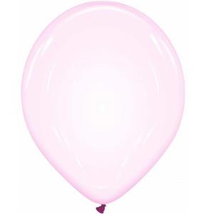 Balões Rosa Crystal Latex, 32 cm, 6 unid.