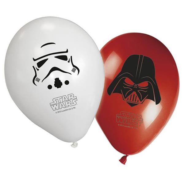 Balões Star Wars Latex, 8 unid.
