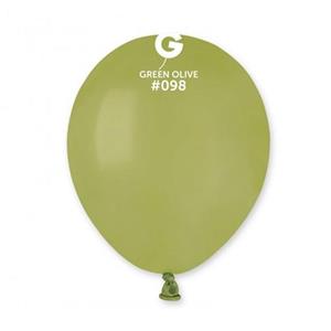 Balões Verde Azeitona Látex, 14 cm, 100 unid.