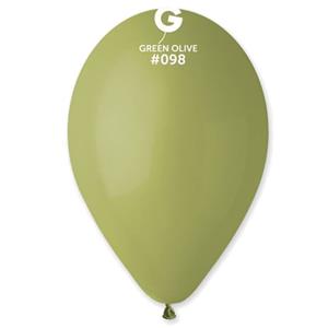 Balões Verde Azeitona Látex, 30 cm, 100 unid.