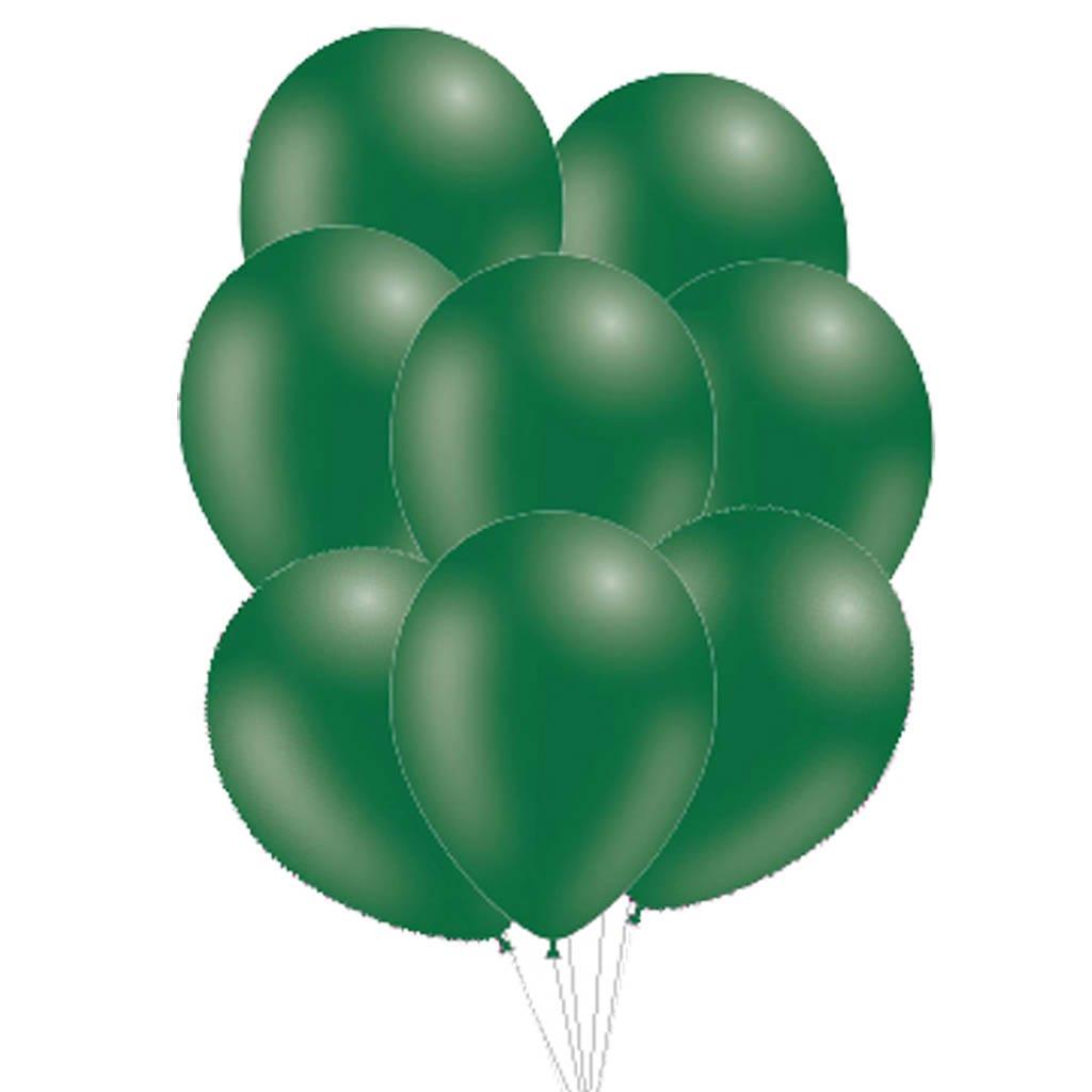 Balões Verde Escuro Pastel Látex, 30 cm, 50 unid.